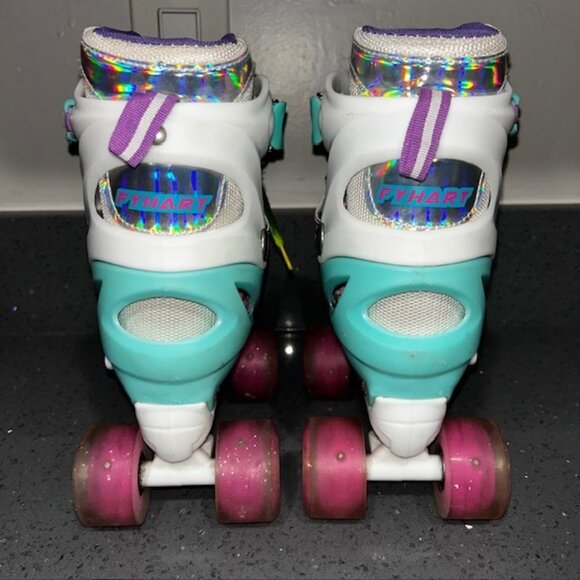 Power Superb Girls Adjustable Roller Skates Size Small (31-34) Rainbow - Picture 5 of 7